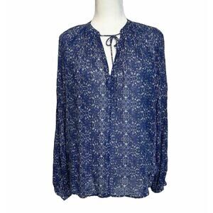 Lucky Brand Floral Peasant Tunic Top Small Pet. Boho Hippie Festival‎ Prairie